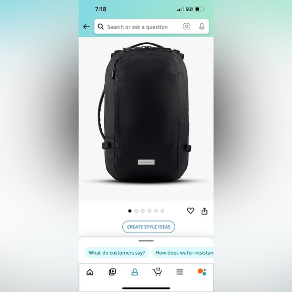 Heimplanet 28 liter travel backpack in castle rock grey - Picture 5 of 9